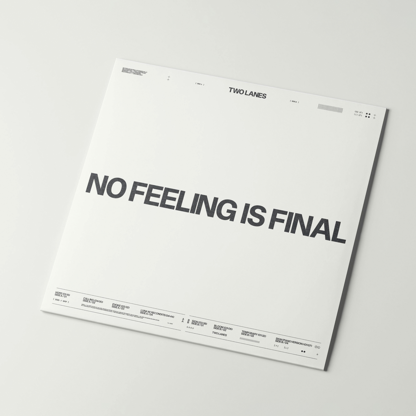 NO FEELING IS FINAL Vinyl